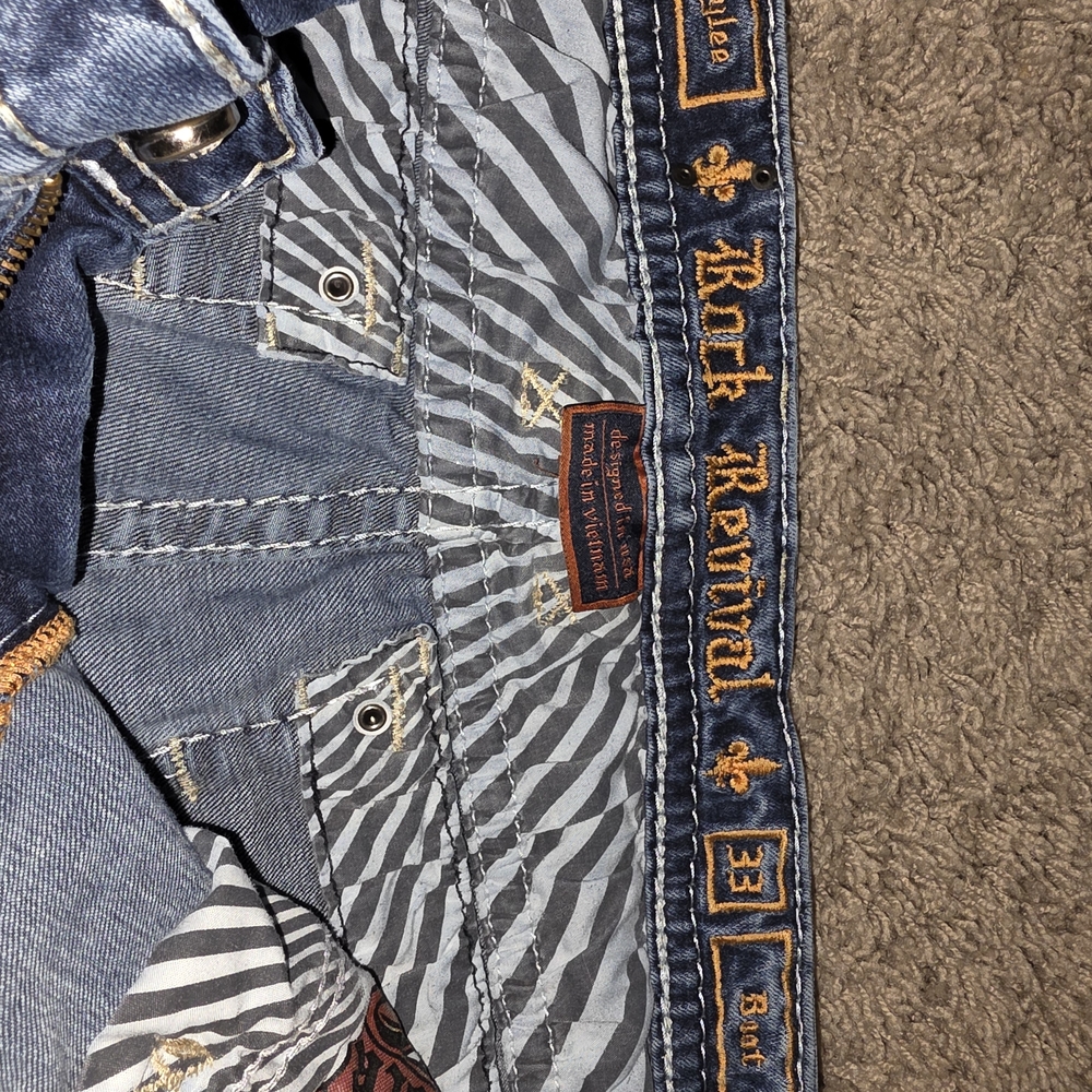 Rock Revival Blue Boot Cut Jeans - Picture 4 of 5